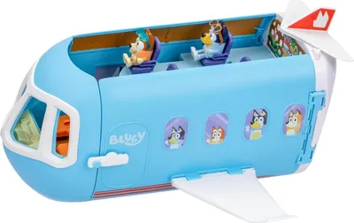 Produktbild von Moose Toys Bluey 3 in 1 Airplane Playset, Flughafen & Flugzeug, 3 Jahr(e), Mehrfarbig