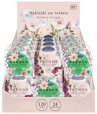 Image de Rouleau de stickers / autocollants Interdruk Fleurs en 2 motifs
