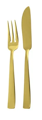 Productafbeelding van Vlakke bestekset Sambonet, 24-delig, roestvrij staal/PVD goud, model 62712G88