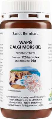 Produktbild von Nahrungsergänzungsmittel Kräuterhaus Sanct Bernhard Kalzium aus Meeresalgen (120 Kapseln) 5242