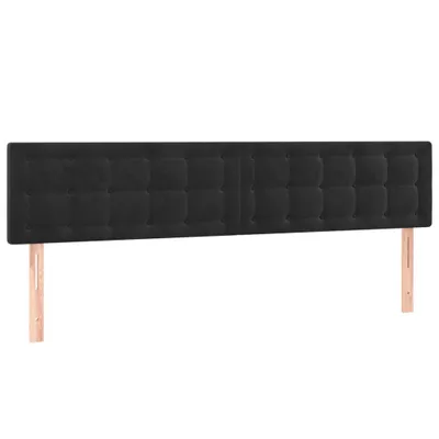 Produktbild von Kopfteile Schwarz 200x5x78/88 cm Samt
