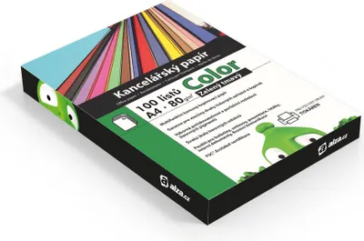 Produktbild von Büropapier A4 80 g/m² 100 Blatt dunkelgrün für Laser- und Tintenstrahldrucker