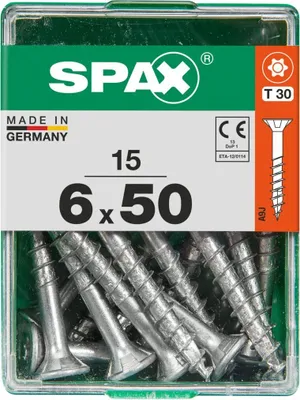 Produktbild von Spax Universalschrauben 6.0 x 50 mm TX 30 - 15 Stk.