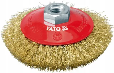 Produktbild von Yato Topfbürste 100mm mit M14 Gewinde Messingdraht