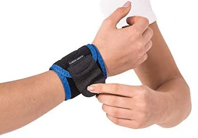 Zdjęcie produktu dla Opaska neoprenowa na nadgarstek sportowa czarna uniwersalna