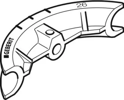 Produktbild von Geberit 690908001 Biegematrize zu Handbiegewerkzeug d26