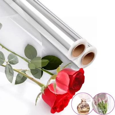 Image de Solidchoice - Film transparent pour emballages cadeaux, Rol, 2 x 80 cm x 30 m