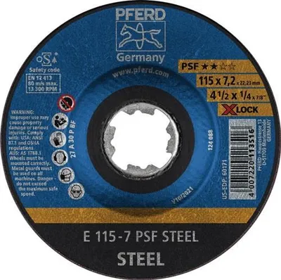 Produktbild von PFERD 62011125, 12,5 cm, 7,2 mm, 12200 RPM, 10 Stück(e)
