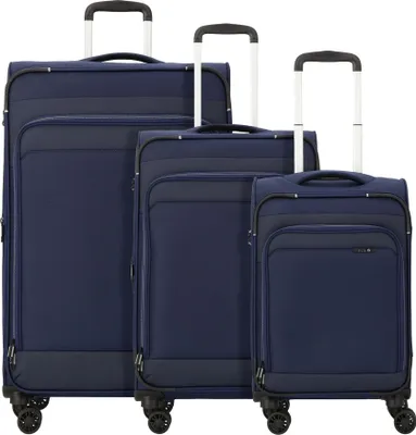 Produktbild von d&n Travel Line 9504 4 Rollen Kofferset 3-teilig mit Dehnfalte
