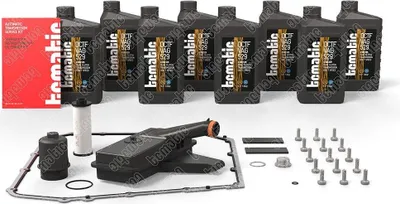 Produktbild von TCMATIC Ölwechselkit für Automatikgetriebe Satz Doppelkupplungs 7 Gang 8L für AUDI A4 Avant (8K5, B8) 0B5 DSG7 DL501