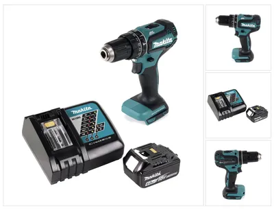 Produktbild von Makita DHP 485 RG1 Akku Schlagbohrschrauber 18 V 50 Nm Brushless + 1x Akku 6,0 Ah + Ladegerät