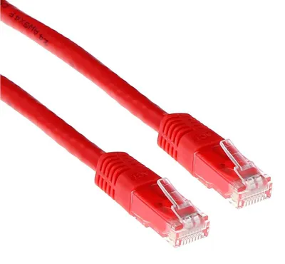 Produktbild von ACT IB8501, 1 m, Cat6, U/UTP (UTP), RJ-45, RJ-45, Rot