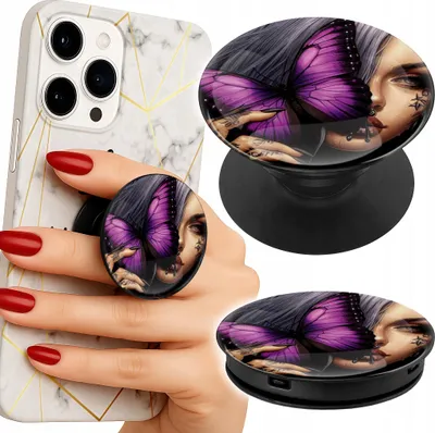 Image de Popsocket Porte-téléphone à doigt/Papillon antisocial Femmes
