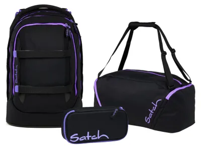Produktbild von Satch, Schulrucksack-Set PACK Purple Phantom 3-teilig, ab 5. Klasse