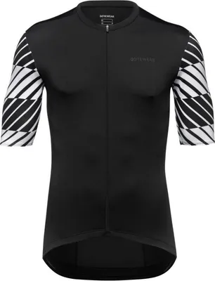 Image de Gore Swiftride Optical Men's Short Black and White Jersey Size 2XL 101122-9901-XXL