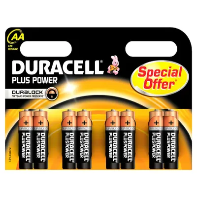Produktbild von Alkali-Mangan-Batterie DURACELL Plus Power DURLR6P8B LR6 AA 1.5V (8 pcs) (AA) (LR6)