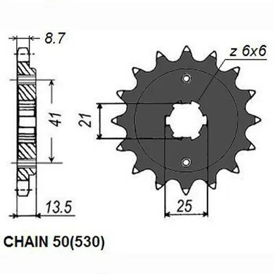 Produktbild von SUNSTAR Kettenritzel 515-16 Vorne für HONDA MOTORCYCLES NS Stahl