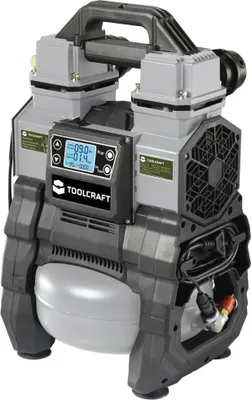 Produktbild von TOOLCRAFT TO-7858587 Druckluftkompressor 18 VDC/230 VAC 9 bar