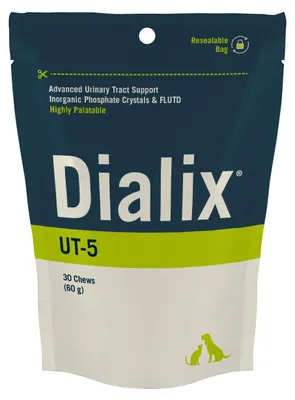 Productafbeelding van DIALIX® UT-5 – Supplement ter ondersteuning van de gezondheid van de urinewegen en blaas, 30 kauwtabletten