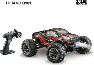 Obrázek produktu pro 1: 16 Střídavý čtyřkolový pohon vysokorychlostní RC auto Hračka červená _ 1: 16