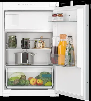 Obrázok produktu pre Siemens iQ100, Vstavaná chladnička s mrazničkou, 88 x 56 cm, ťahaný záves, KI22LNSE0