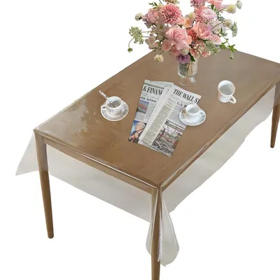 Produktbild von Tischdecke Transparent 137 x 259 cm PVC Tischschutz