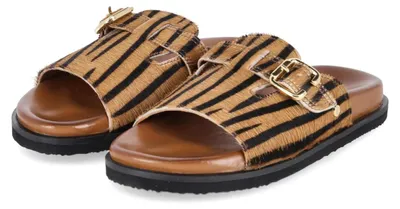 Imagen del producto de Sandalias de mujer Bullboxer, color beige, de cuero, talla 41