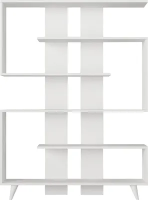 Produktbild von Skye Decor, Rain - White, Büroregale, Weiß, Melaminplatte, 120 x 20 x 162 cm