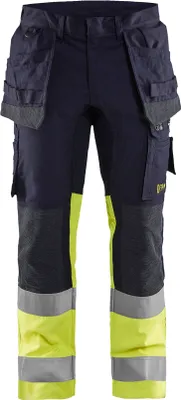 Produktbild von Blakläder Multinorm Bundhose inhärent mit Stretch 1487 1512 in marineblau/gelb, Größe:52