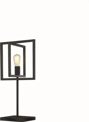Obrázek produktu pro Noční lampa kovová E27 60,5 cm černá retro designová noční lampa