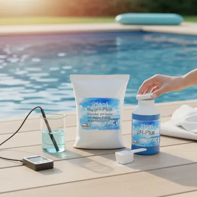 Produktbild von 5Kg ideal pH-Plus Granulat, pH-Heber Pulver, Algenvernichter
