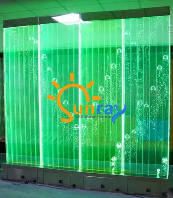 Produktbild von Wandpaneel LED Wasserwand Wasser Wände Wasser Blasen Wand Waterwall 60x240cm