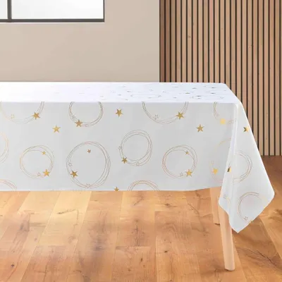 Immagine prodotto di Tovaglie - PROMO LINGE - Métallisé Star - Poliestere - Bianco