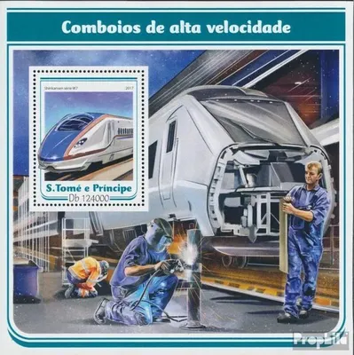Produktbild von Briefmarken Sao Tome e Principe 2017 Mi Block 1281 (kompl. Ausgabe) postfrisch Schnellzüge