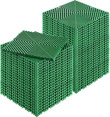 Zdjęcie produktu dla 50 x Mata drenażowa Płytki podłogowe do garażu blokujące 31x31cm - Wysokiej jakości rozwiązania podłogowe do garażu