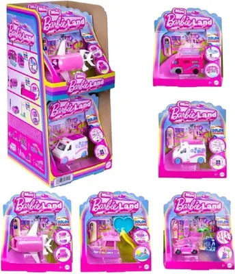 Produktbild von Mini BarbieLand Spielset mit Fahrzeug & Puppe – Farbwechsel Effekt