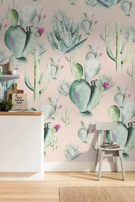 Produktbild von Komar Vlies Fototapete - Cactus Rose - Größe: 200 x 250 cm (Breite x Höhe) - 2 Bahnen, Wohnzimmer, Schlafzimmer, Tapete
