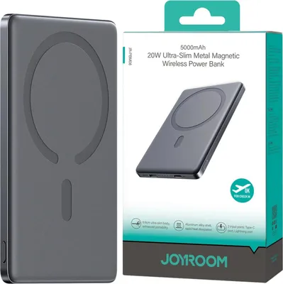 Produktbild von Joyroom Powerbank Jr-Pbm08 5000Mah 20W mit induktiver Ladung - Grau