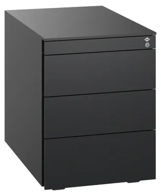 Produktbild von C+P Stahl-Rollcontainer, 563x430x581mm, 9005/9005