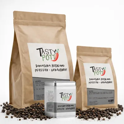 Produktbild von Tasty Pott Banasura Hochlandpfeffer geräuchert - im Beutel - 250g