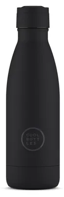 Thermoflasche 350 ml, Edelstahl, Mono Schwarz, 23,5 x 7 cm