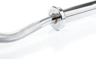 Zdjęcie produktu dla Muscle Power Olimpijska sztanga Super Curl Bar chromowana 120 cm
