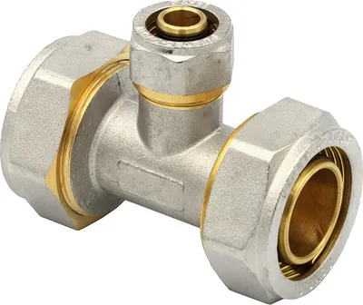 Produktbild von Klemmring Schraubfitting T-Stück 32x16x32 mm reduziert Verbundrohr