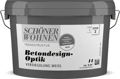 Produktbild von SCHÖNER WOHNEN-Farbe Betondesign-Optik Versiegelung Weiß 1 l