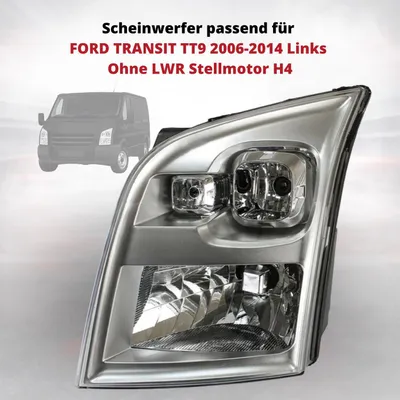 Zdjęcie produktu dla Reflektor pasujący do FORD TRANSIT TT9 2006–2014, lewy, bez serwomotoru LWR, H4