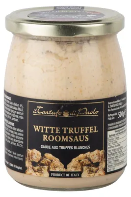Immagine prodotto di Il Tartufo di Paolo Salsa al Tartufo Bianco 500 ml - Crema di tartufo pregiato per pasta e carne