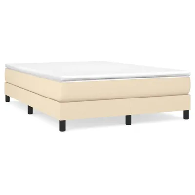 Produktbild von vidaXL Boxspringbettgestell Creme 140x200 cm Stoff