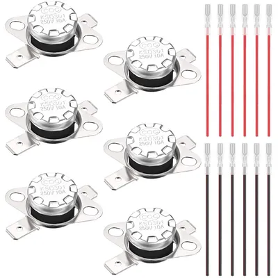 6x KSD301 Thermostat 95°C NC 250V 10A für Mikrowelle