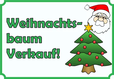 Produktbild von Verkaufsschild Schild Weihnachtsbaum A3 Rückseite selbstklebend