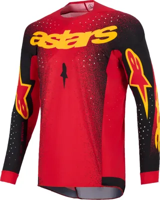 Produktbild von Alpinestars Supertech Scenz Motocross Jersey, rot/schwarz/gelb, L
